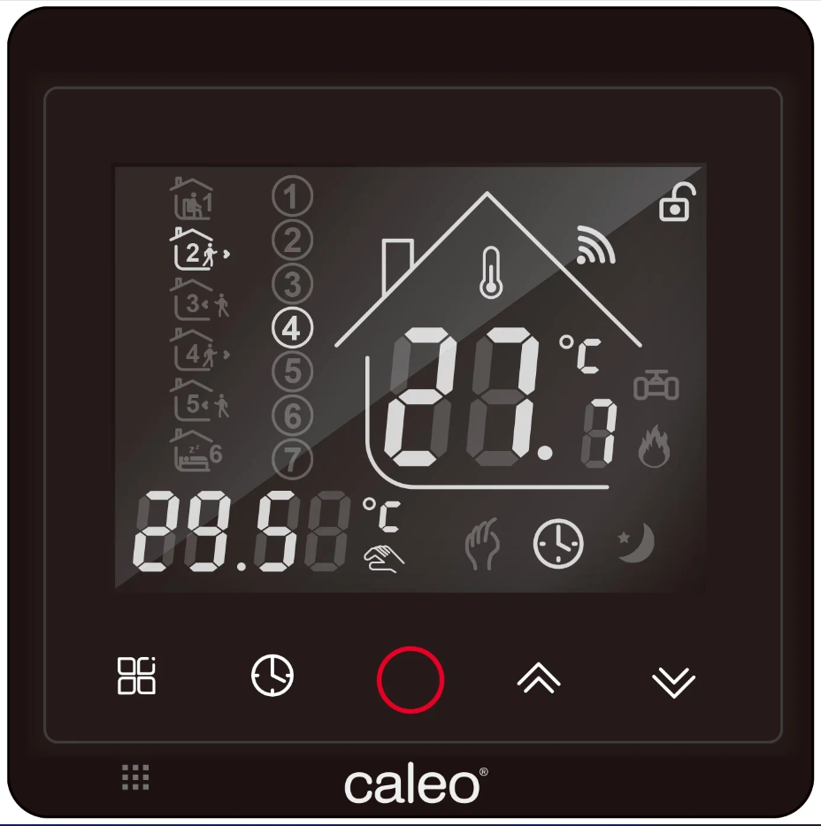 Терморегулятор CALEO С936 Wi-Fi black lux