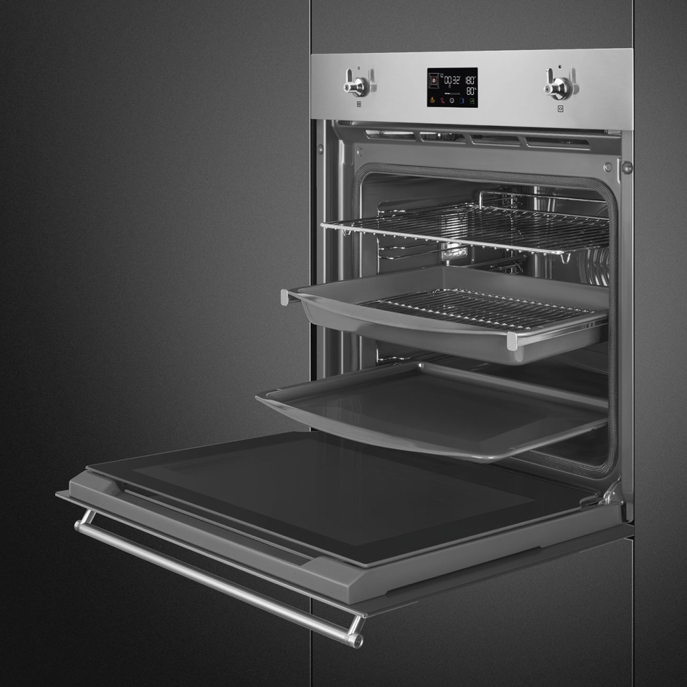 Духовой шкаф SMEG SOP6302S2PX Classica пиролитический с паром