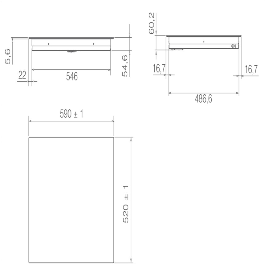 Варочная панель ELICA RATIO 604 BL