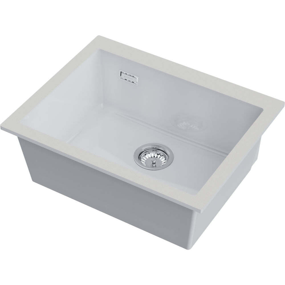 Кухонная мойка Omoikiri Omishima 60-U-WH Glossy Natceramic/белый глянцевый