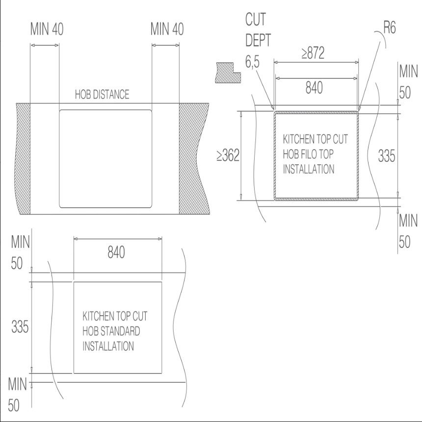 Варочная панель ELICA RATIO 874 SLIM BL