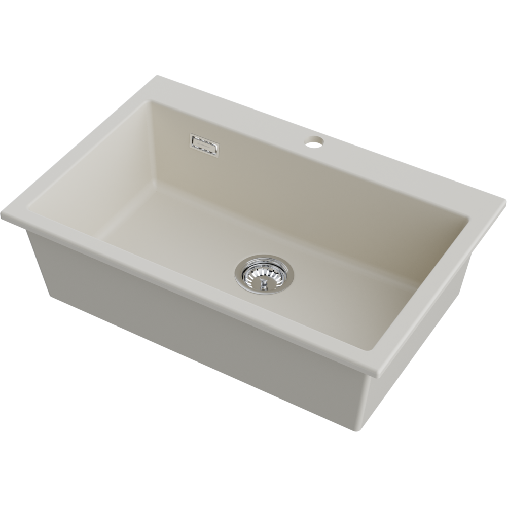 Кухонная мойка Omoikiri Omishima 76-CR Matt Natceramic/cream матовый