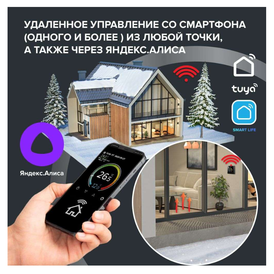 Терморегулятор CALEO C938 WI-FI Белый