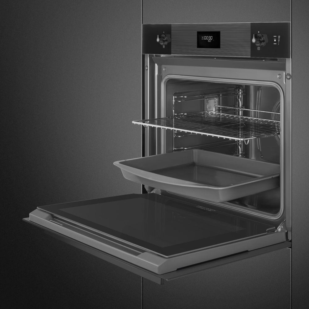 Духовой шкаф SMEG SO6101S2B3 Linea с паром
