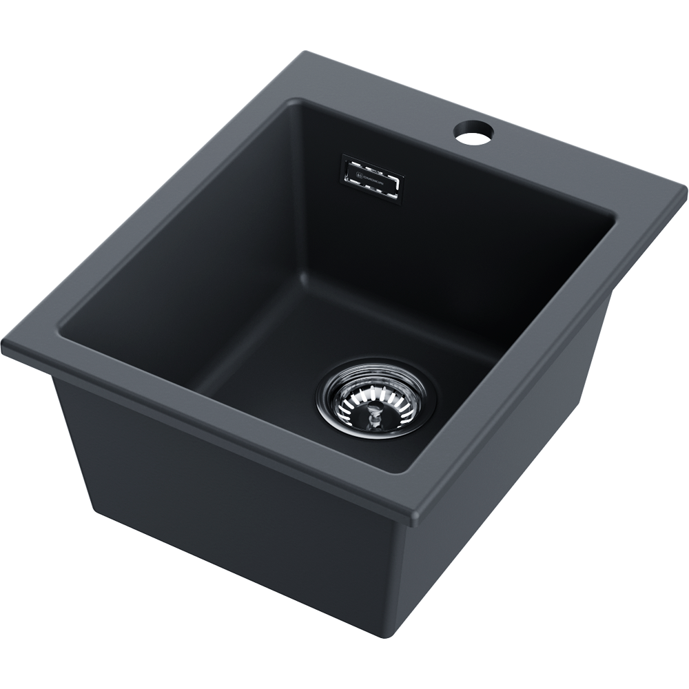 Кухонная мойка Omoikiri Omishima 41-BL Matt Natceramic/черный матовый