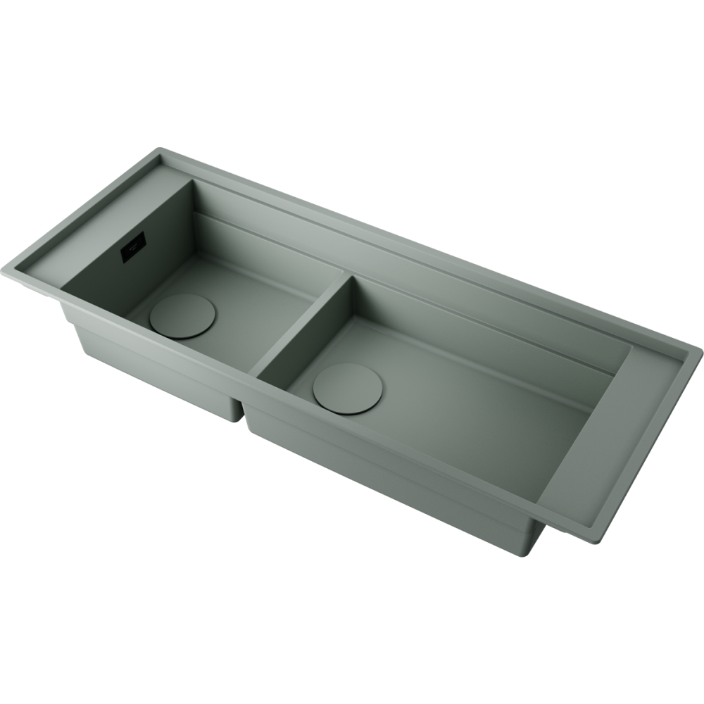 Кухонная мойка Omoikiri Sintesi Pro 114-2-U/I-WG Artceramic/wind green