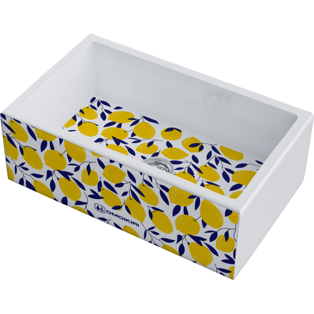 Кухонная мойка Omoikiri Mikura 76-Lemon Natceramic/белый