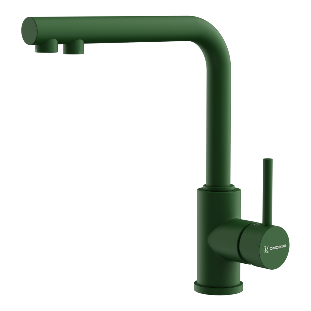 Кухонный смеситель Omoikiri Nakagawa 2 Plus-RG латунь/royal green